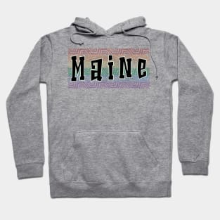 LGBTQ PATTERN AMERICA MAINE Hoodie